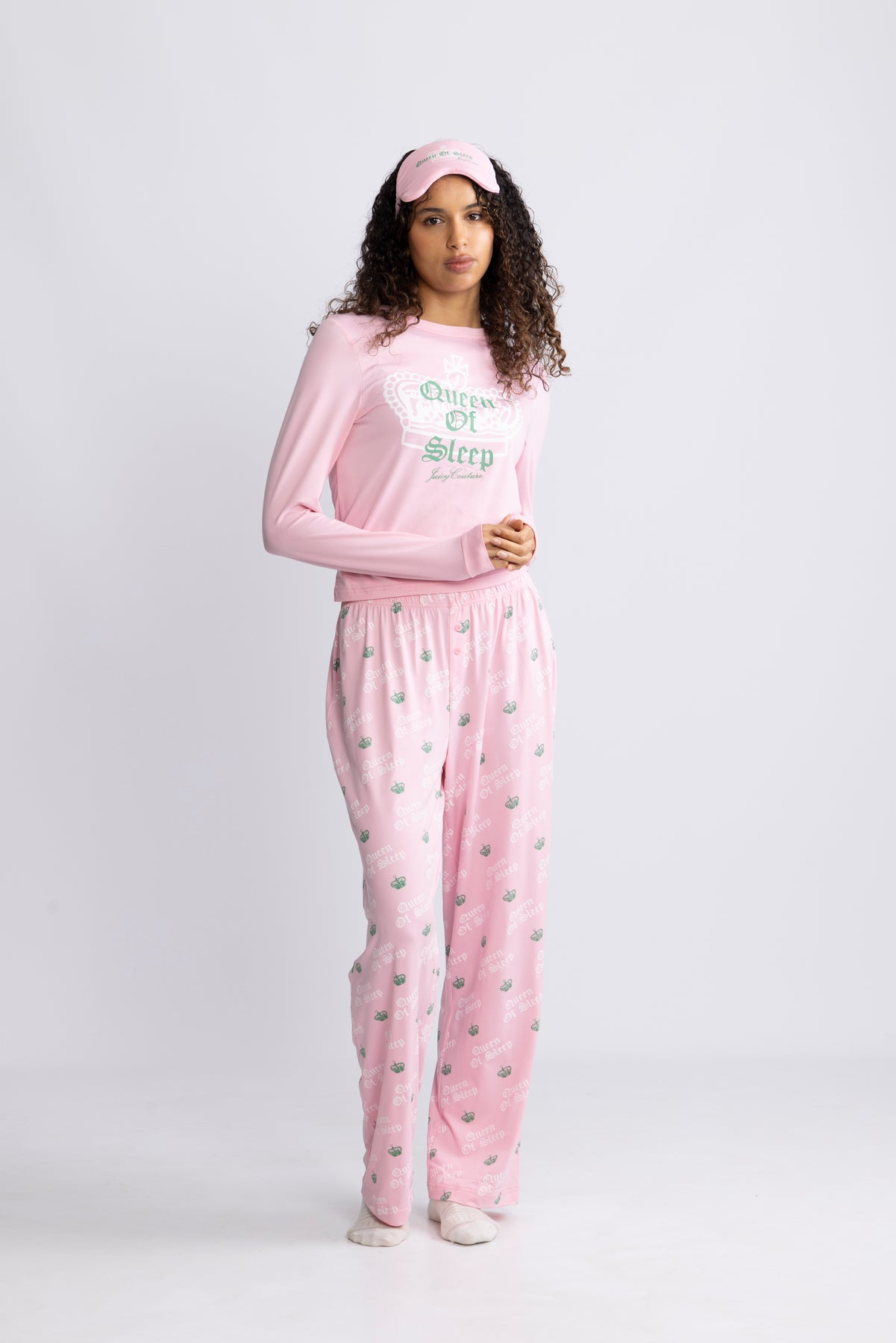 Pyjama Queen Juicy Couture - Undertøy - Queen Of Sleep Ls Pyjama Set - Juicy Pink ...