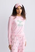 Queen Of Sleep Ls Pyjama Set - Juicy Pink