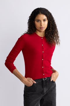 Candi Cardigan - Garnet