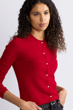 Candi Cardigan - Garnet