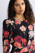 Viscose Mini Dress - Poppies