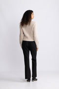 Rita Mw Slim Flared Pant Fd - Black