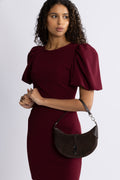 Polo Id Suede Mini Shoulder Bag - Chocolate