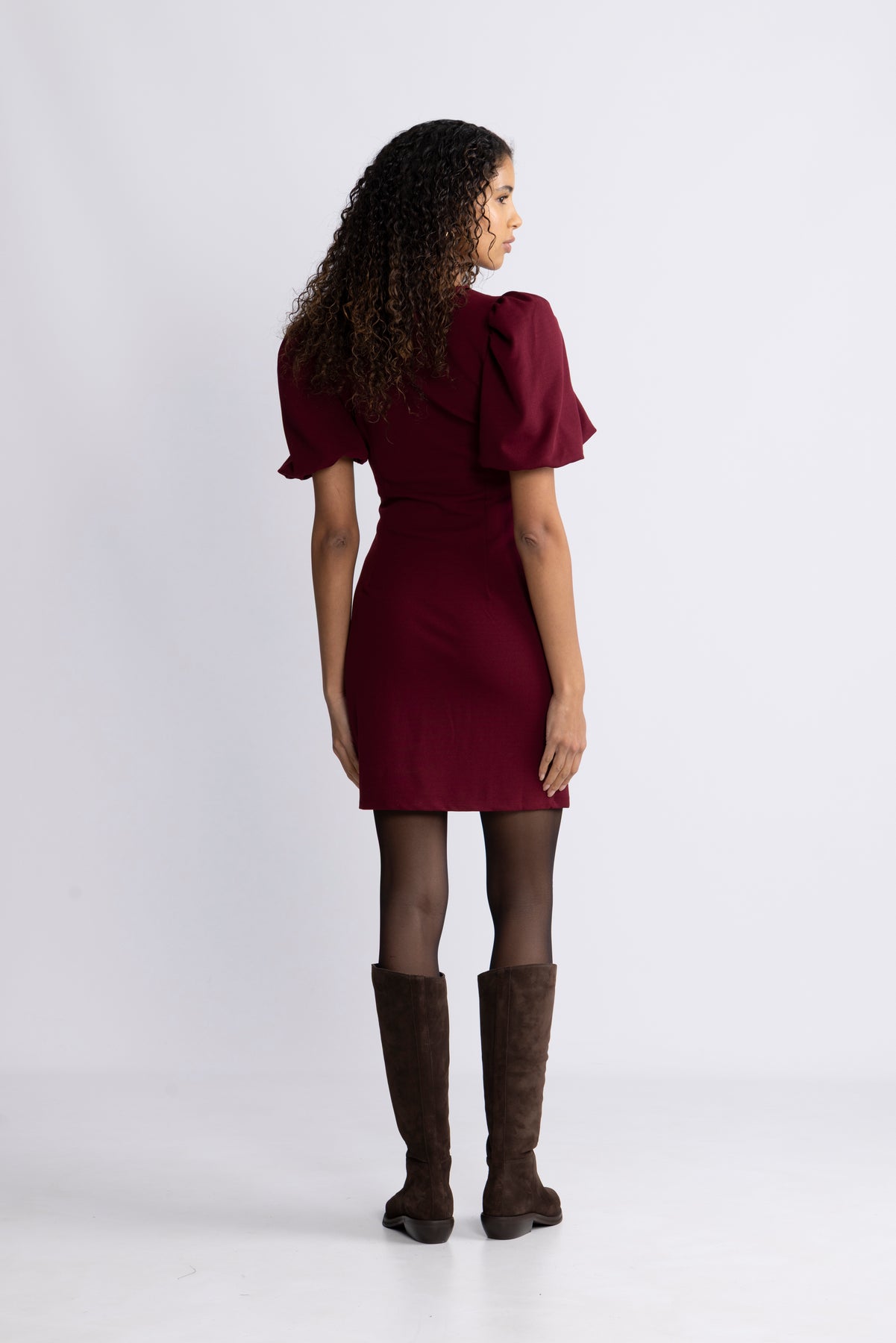 Keiyaa Dress - Burgundy