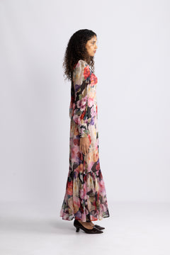Organza Maxi Dress - Winter Breeze