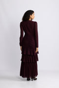 Jenna Maxi Dress - Burgundy