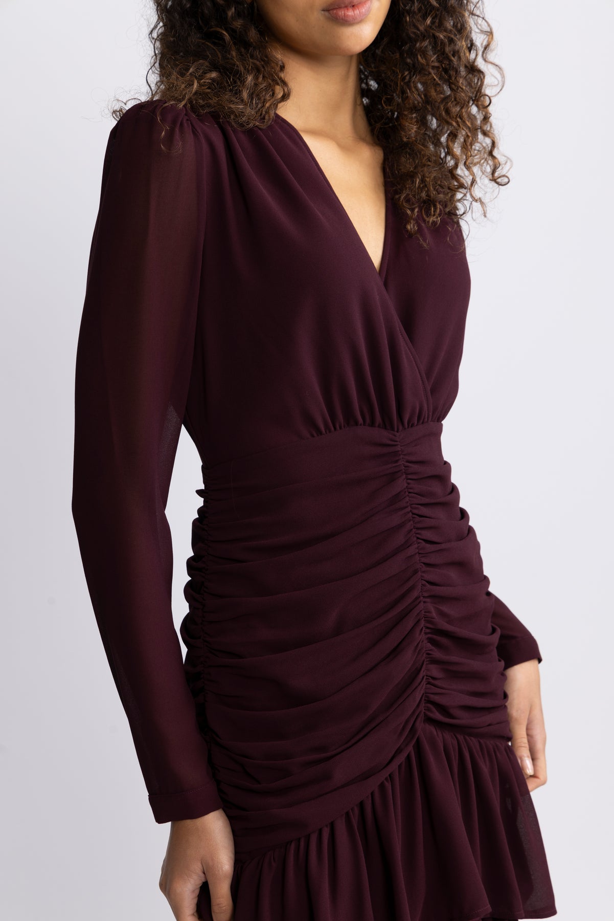 Jenna Maxi Dress - Burgundy