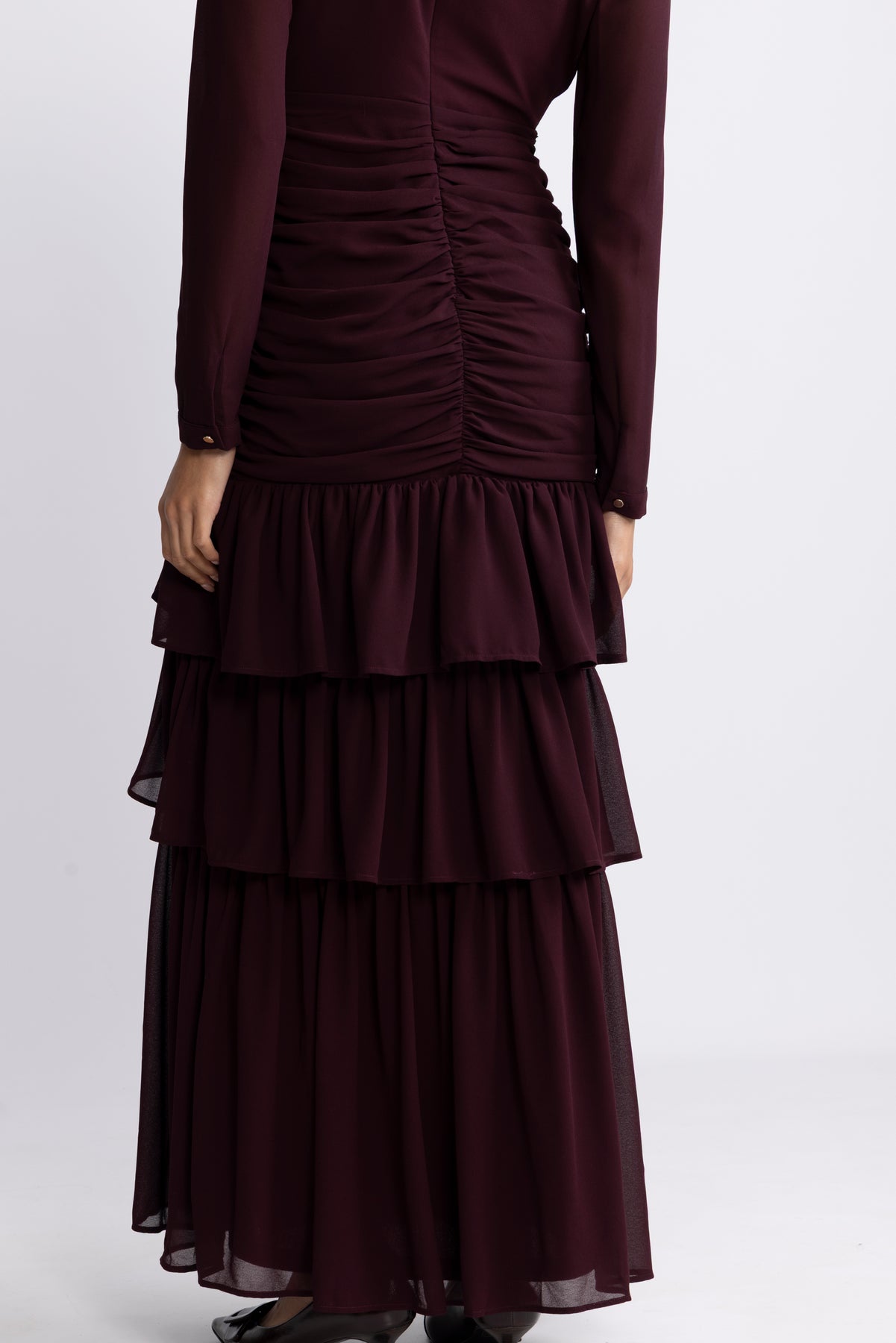 Jenna Maxi Dress - Burgundy