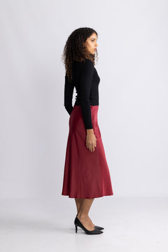 Yaspella Hw Midi Skirt - Tibetan Red
