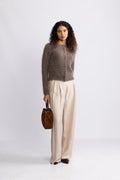 Ulla Mohair Cardigan - Taupe