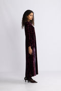 Emberlynn Dress Silk Blend - Wine