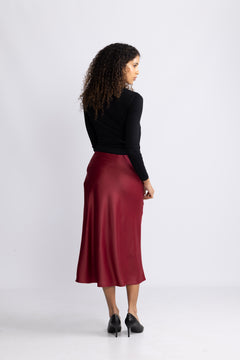 Yaspella Hw Midi Skirt - Tibetan Red