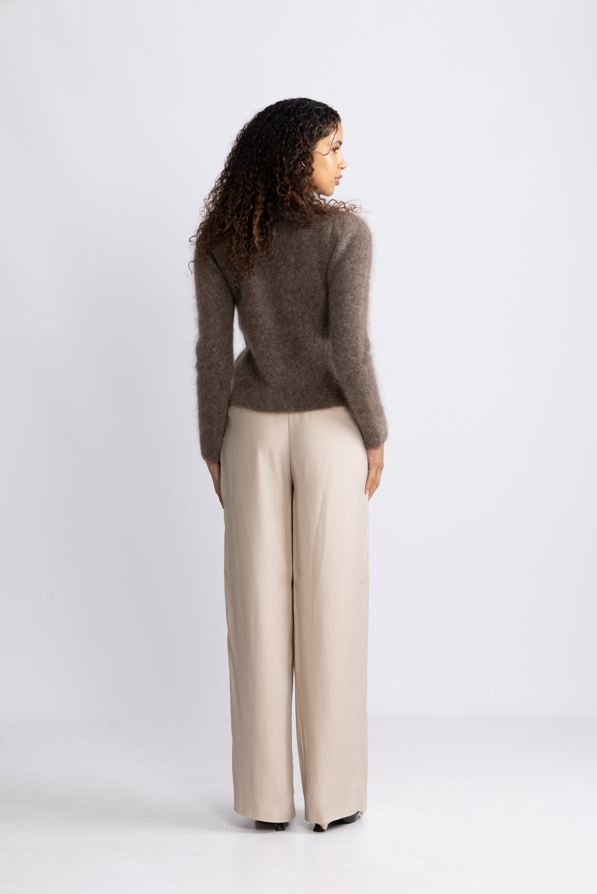 Ulla Mohair Cardigan - Taupe