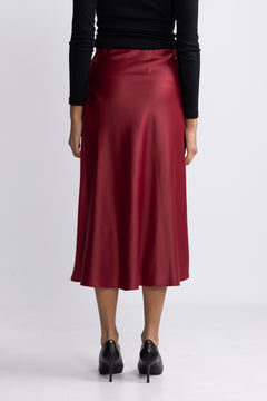 Yaspella Hw Midi Skirt - Tibetan Red