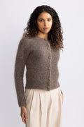 Ulla Mohair Cardigan - Taupe