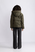 Pavine Down Short Jacket - Forest Night