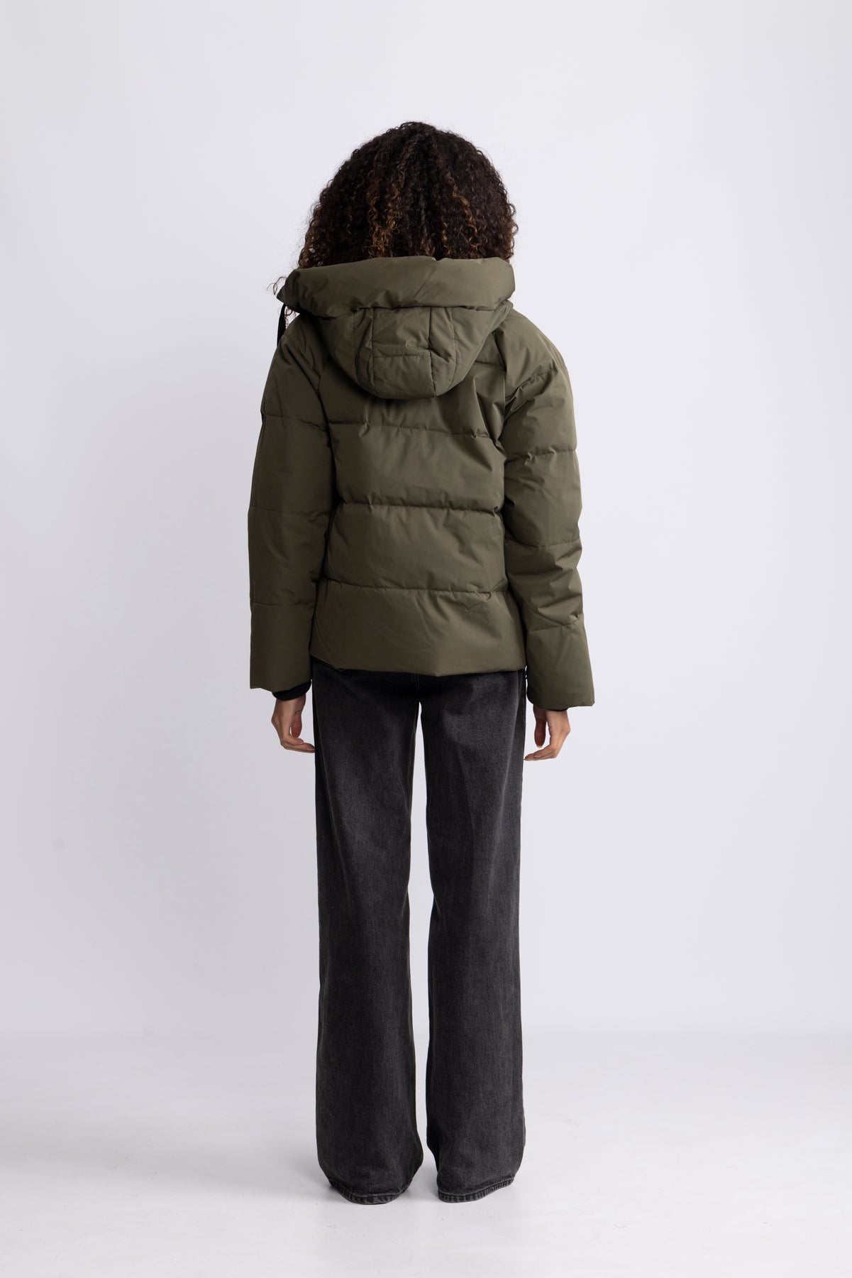 Pavine Down Short Jacket - Forest Night