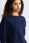 Fleece Crewneck Sweatshirt - Cruise Navy