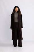 Wool Coat Long - Dk Brown