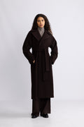 Wool Coat Long - Dk Brown