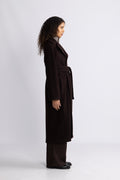 Wool Coat Long - Dk Brown