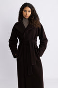 Wool Coat Long - Dk Brown