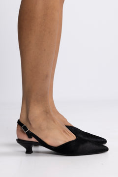 Nelly Leather Mules - Soft Black