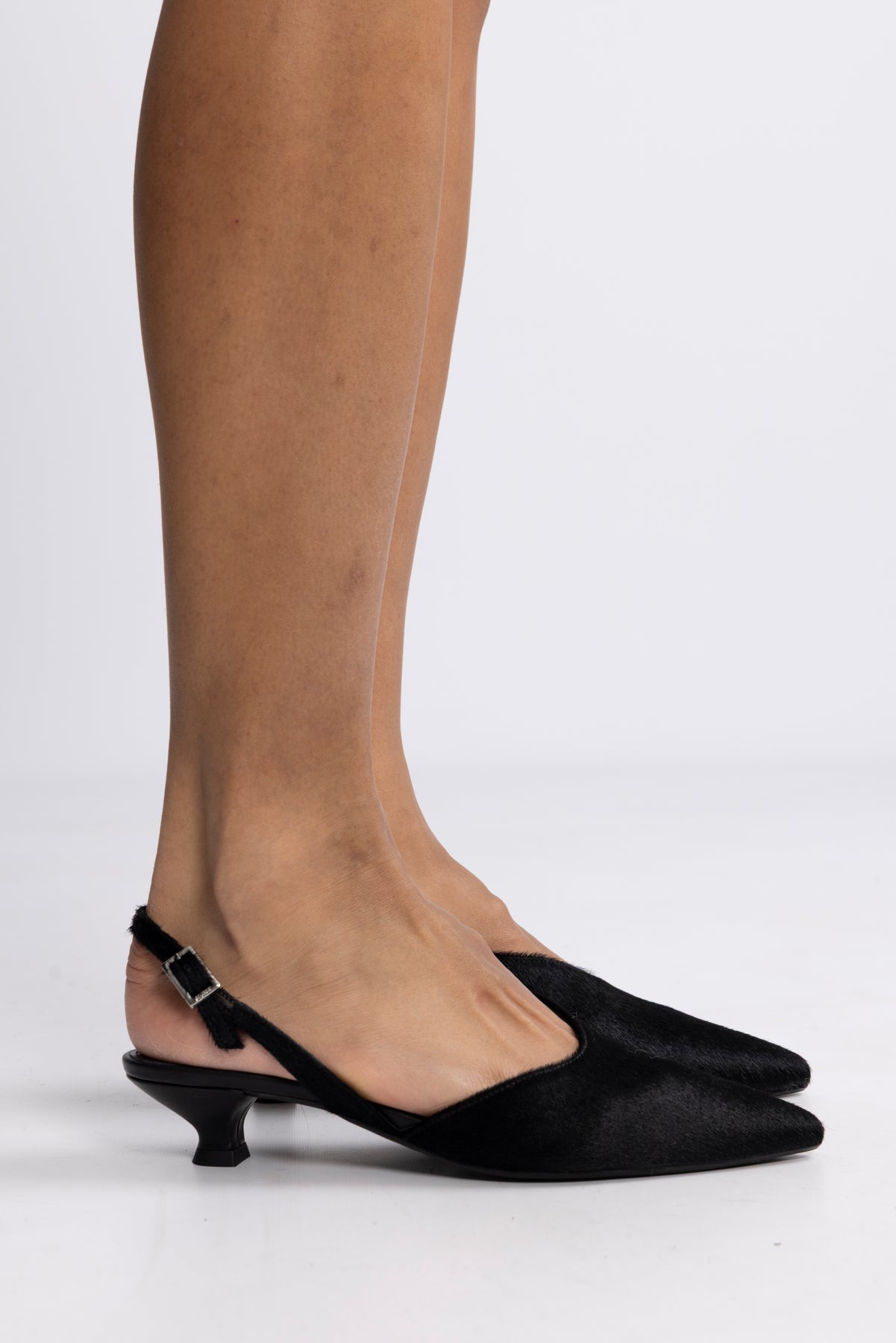 Nelly Leather Mules - Soft Black