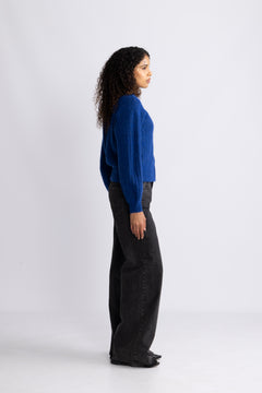 Jin Nenaya Zip Cardigan - Sodalite Blue
