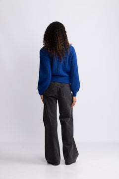 Jin Nenaya Zip Cardigan - Sodalite Blue