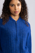 Jin Nenaya Zip Cardigan - Sodalite Blue