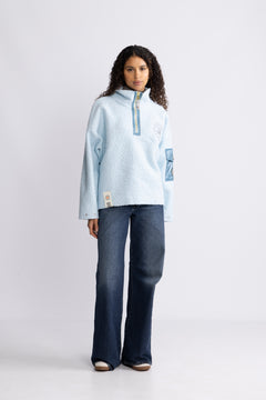 Nini Half Zip - Light Blue
