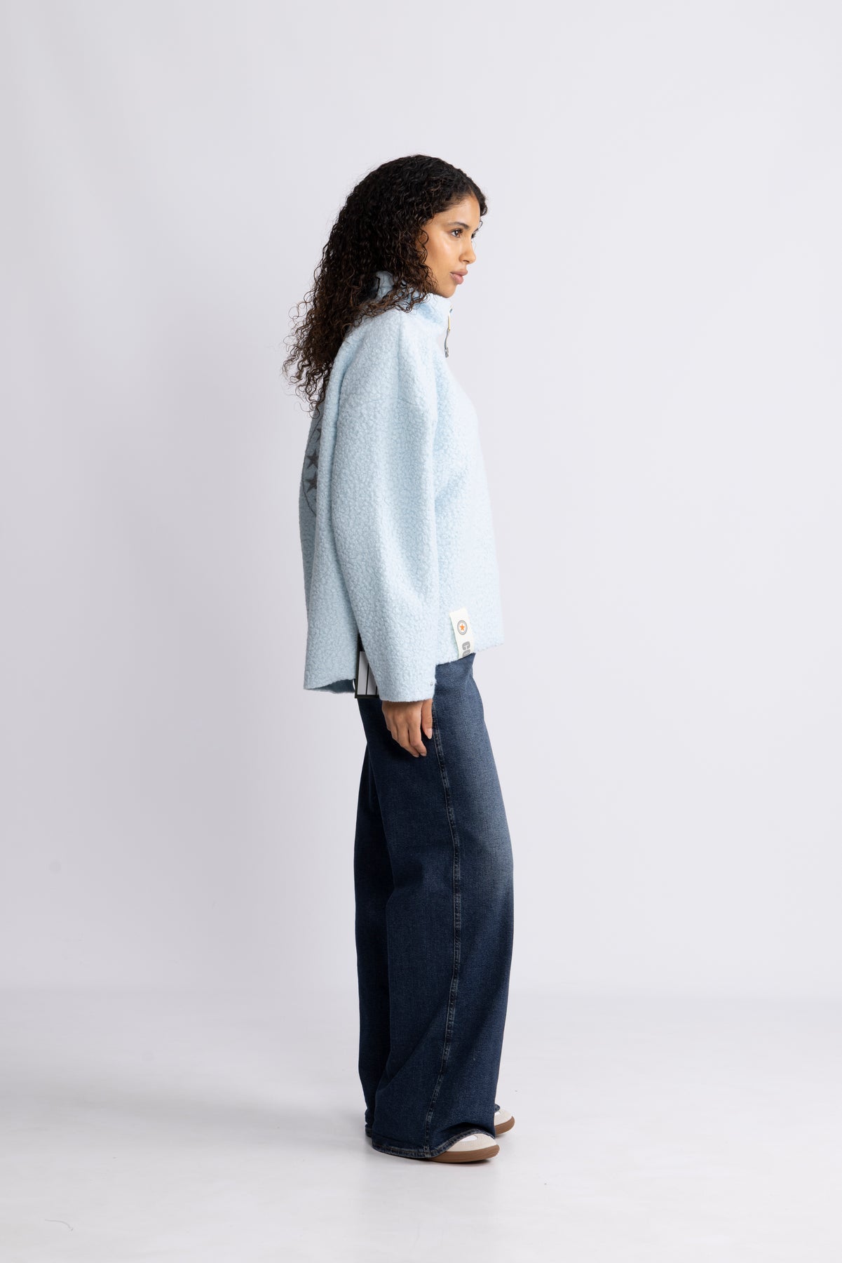 Nini Half Zip - Light Blue