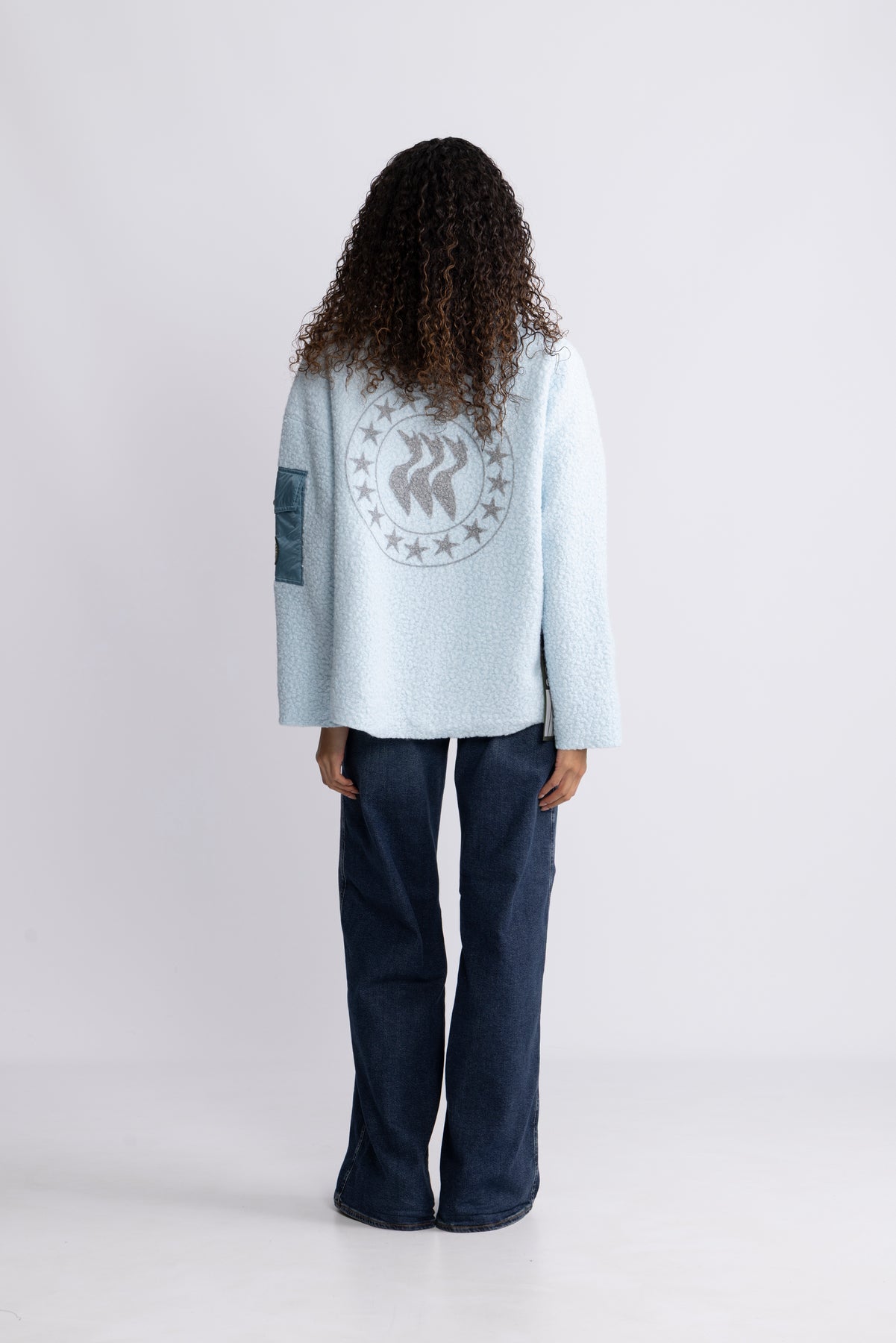 Nini Half Zip - Light Blue