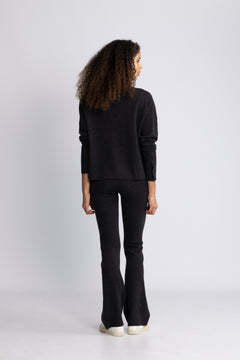 Tyra Merino Sweater - Dark Grey Melange