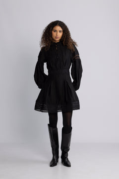 Aliah Stone Dress - Black
