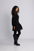 Aliah Stone Dress - Black