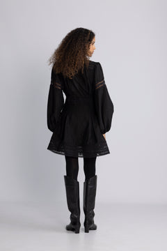 Aliah Stone Dress - Black