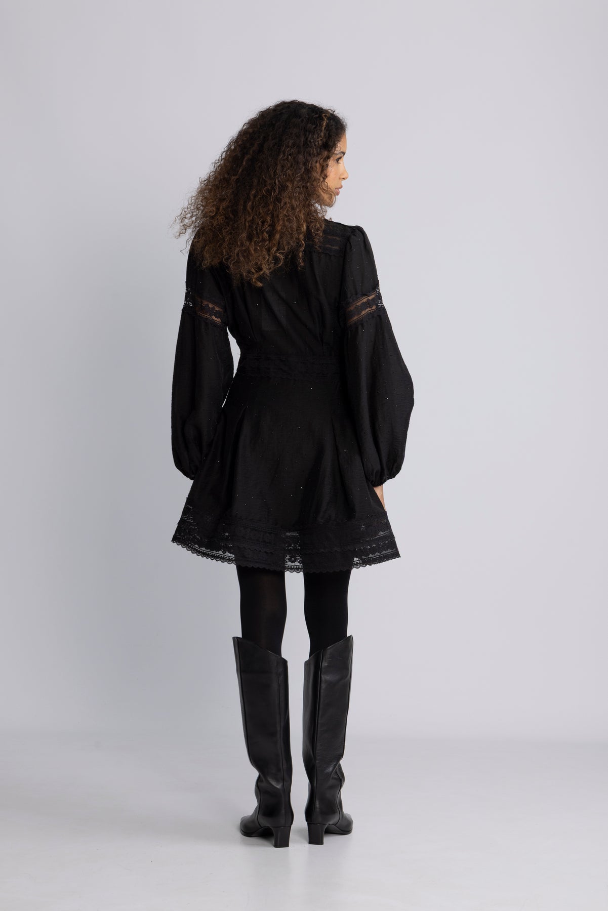 Aliah Stone Dress - Black
