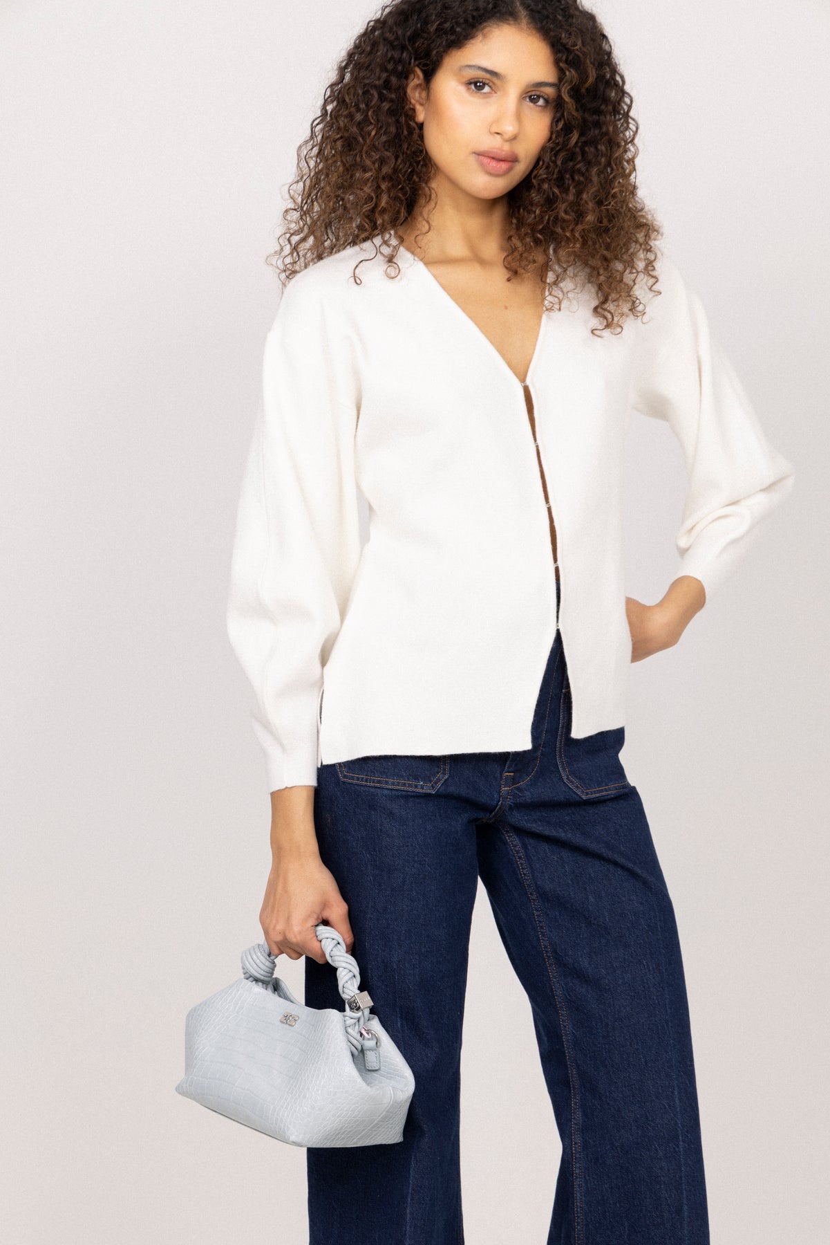 Bou Small Croco - Delicate Blue