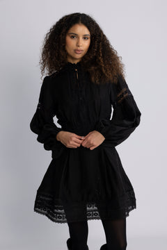 Aliah Stone Dress - Black