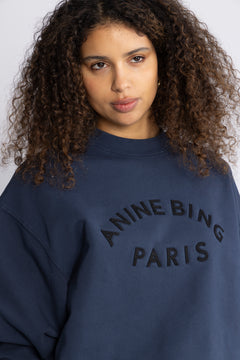 Jaci Sweatshirt Paris - Washed Navy