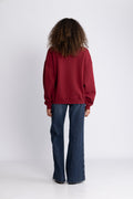 Miles Sweatshirt Chenille Signature - Cabernet