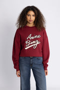 Miles Sweatshirt Chenille Signature - Cabernet