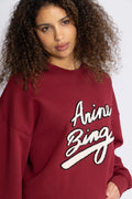 Miles Sweatshirt Chenille Signature - Cabernet