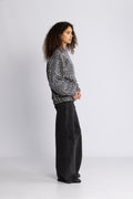 Miles Sweatshirt - Grey Leopard