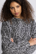 Miles Sweatshirt - Grey Leopard