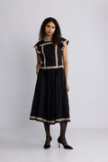 Concetta Sl Midi Dress - Noir