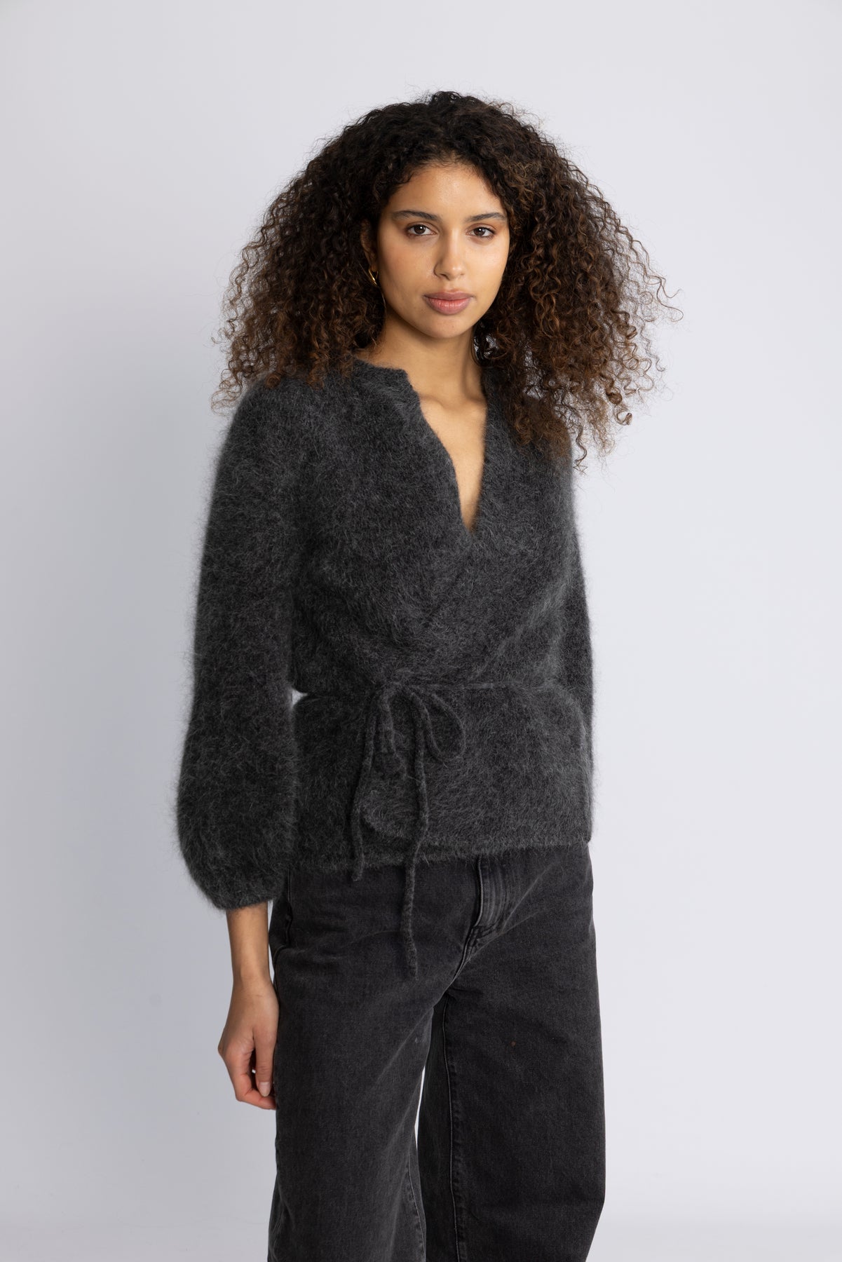 Fredrikke Chunky Cardigan - Charcoal
