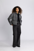 Camden Jacket - Black And Grey Check